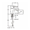 Monomando lavabo navy