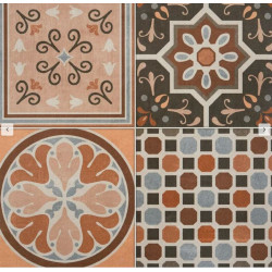 Suelo cerámico Velez efecto terracota decor 33.3x33.3 cm C3 ARTENS