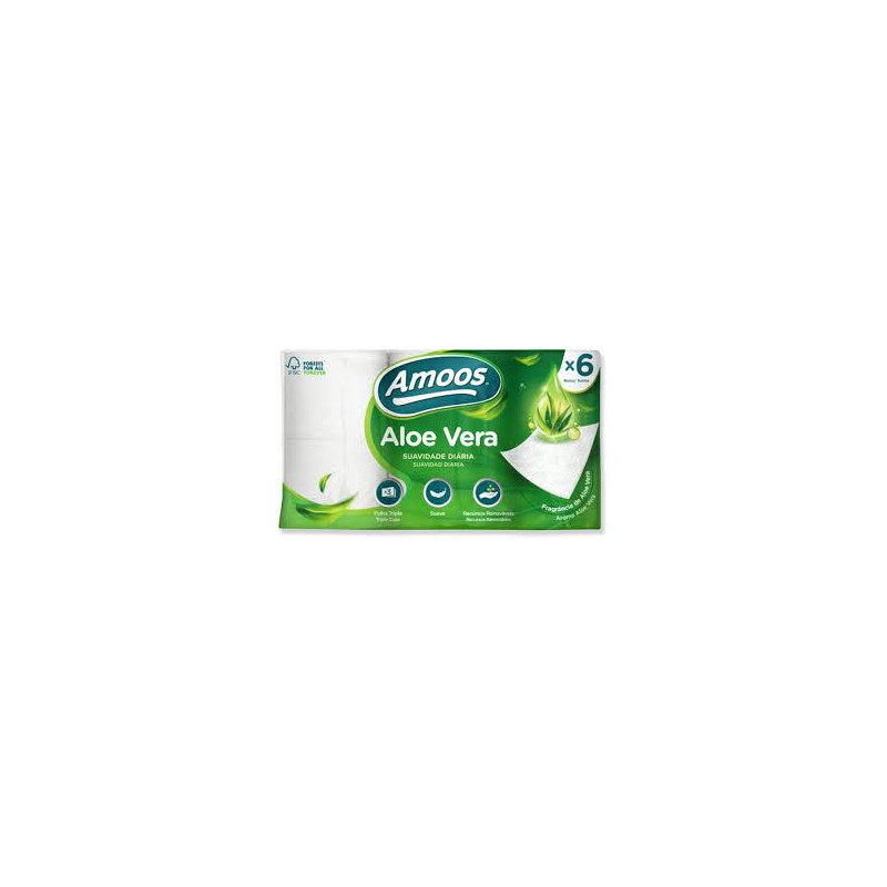 Papel WC Aloe Vera 6 uds Amoos