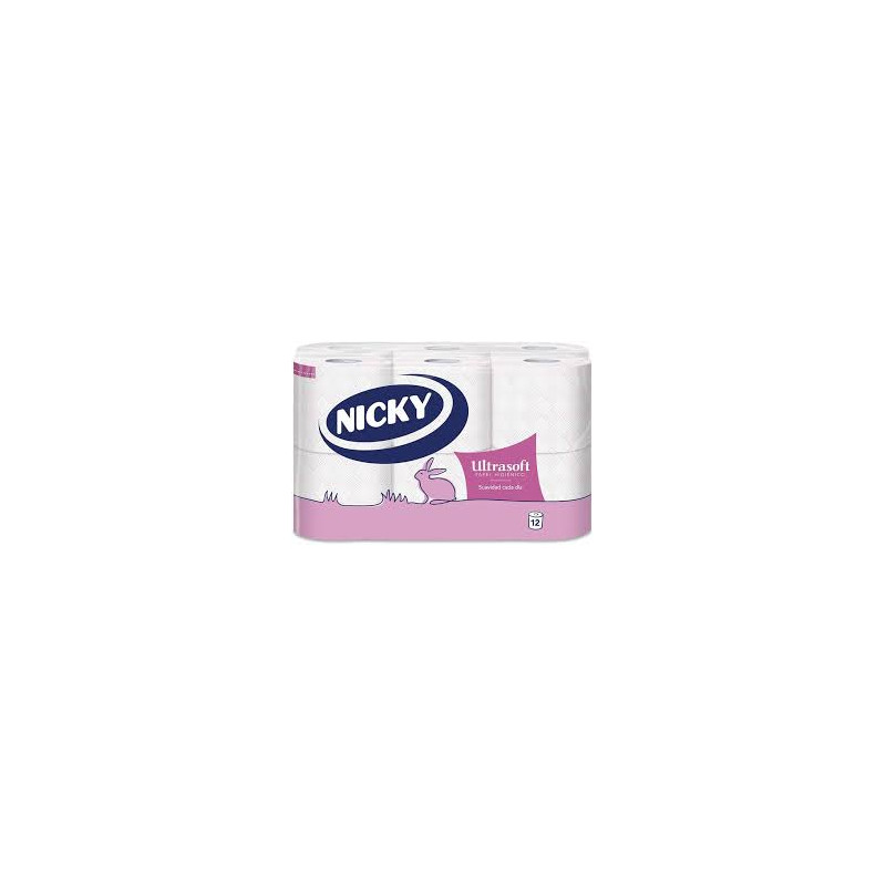 Papel WC Nicky Ultra Soft  12 Rollos