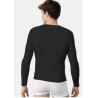 Camiseta manga larga Hombre Negro Slim Fit Ysabel Mora