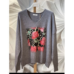 Jersey estampado para mujer.