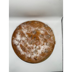 Candelaria rellena de crema pastelera.