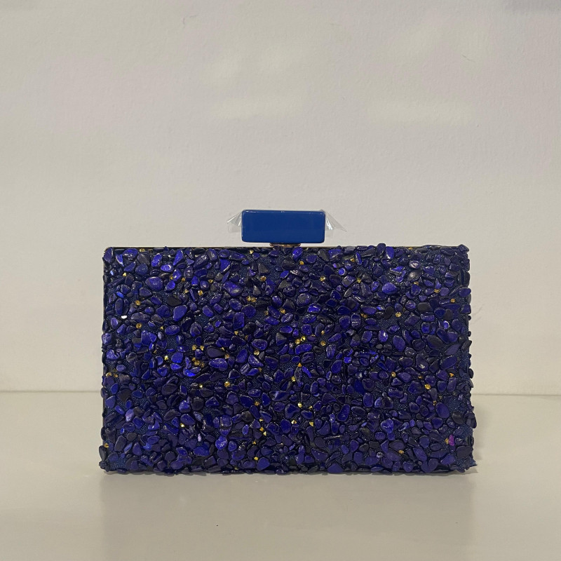 Bolso de fiesta azulado