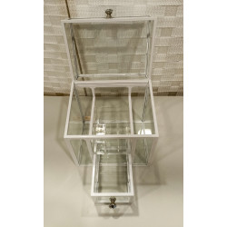 Organizador de maquillaje transparente