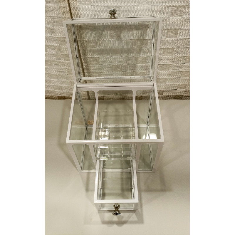Organizador de maquillaje transparente