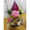 Rosa eternizada arreglada