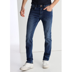 Vaqueros Regular Fit Tiro Medio Lavado Double Stone