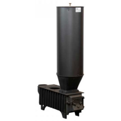 ESTUFA DE PELLET, HUESO Y CÁSCARA ALMENDRA MODELO R2 CHIMENEAS REDONDO