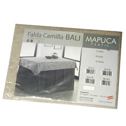 Falda camilla para mesa rectangular