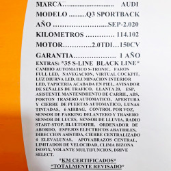Audi Q3 Sportback de ocasión