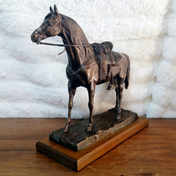 Caballo con montura