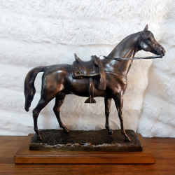 Caballo con montura