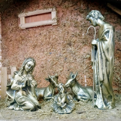 Belén Nacimiento de bronce