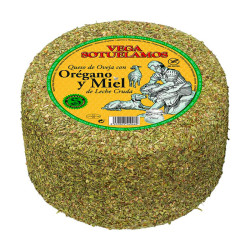 Queso Curado de Oveja con Orégano y Miel