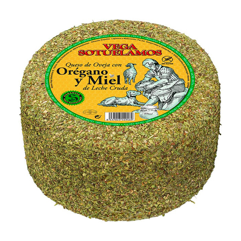 Queso Curado de Oveja con Orégano y Miel Queso Curado de Oveja con Orégano y Miel