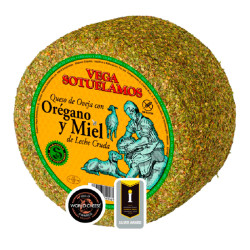 Queso Curado de Oveja con Orégano y Miel