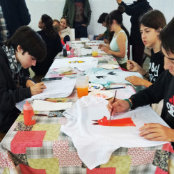 Taller Ilustración Textil sobre Camisetas, Lluvia de Ideas, Riópar 2025