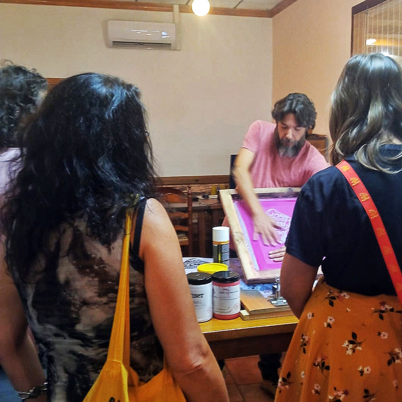 Taller Serigrafía Artesanal sobre Textil - Ciclo Historias de la Sierra, Riópar 2024