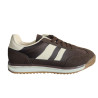 Zapatilla deportiva retro marrón