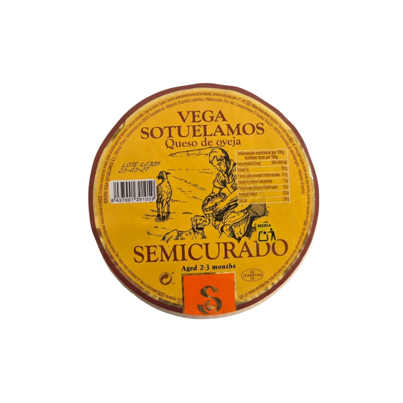 Queso de Oveja Semicurado – Vega Sotuélamos