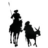 Figura Metálica Don Quijote y Sancho – Silueta Artesanal
