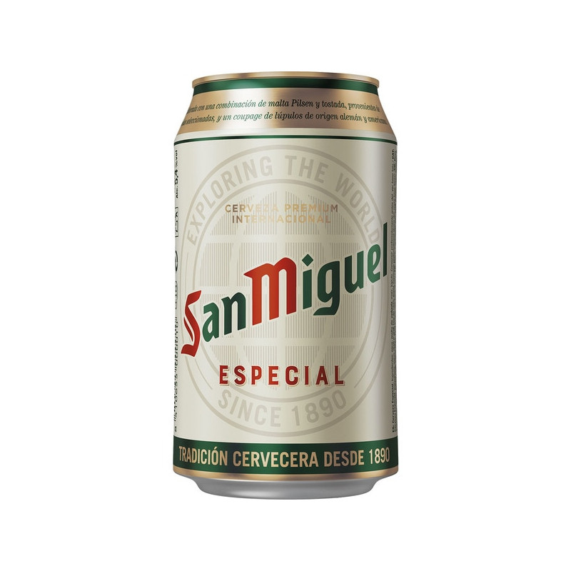 Cerveza San Miguel lata 33 cl Pack 24 unidades Cerveza San Miguel lata 33 cl Pack 24 unidades