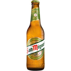 Cerveza Caja de 24 unidades San Miguel sin Glúten Botellín Tercio 33 cl