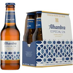 Alhambra Especial SIN, Pack 24 Botellas x 25 cl,