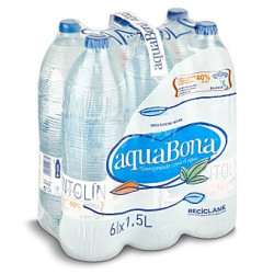 Aquabona, Agua mineral natural, Botella de 1.5L  Pack 6