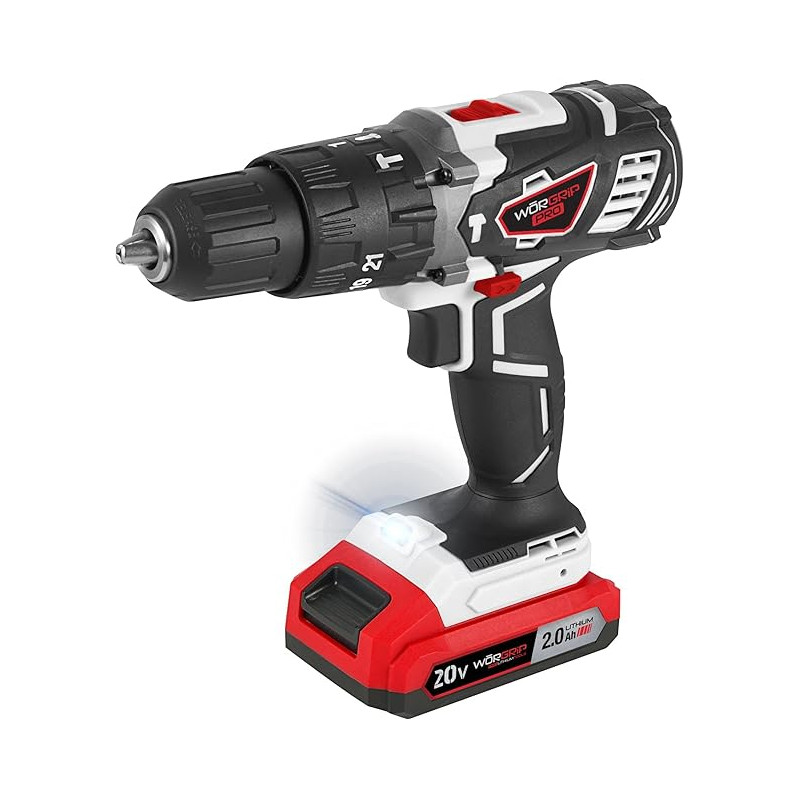 TALADRO PERCUTOR BATERIA WORGRIP - 20 V 2.0 AH TALADRO PERCUTOR BATERIA WORGRIP - 20 V 2.0 AH