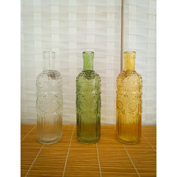 Botella y velero cristal decoración