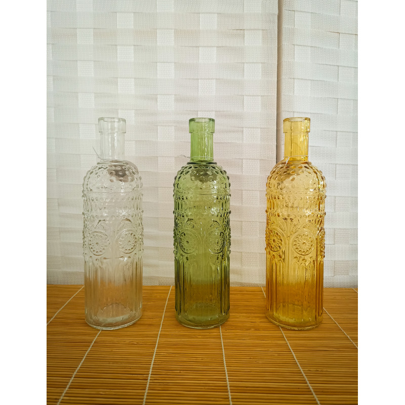 Botella y velero cristal decoración Botella y velero cristal decoración