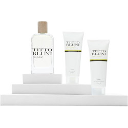 TITTO BLUNI - Cologne Uomo, Estuche de Regalo Hombre, Colonia 75 ml + After Shave 75 ml + Gel de Baño 75 ml