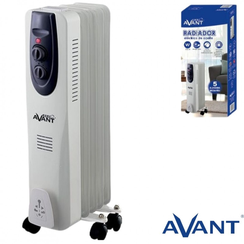 RADIADOR DE ACEITE AVANT 1000W - 5 ELEMENTOS RADIADOR DE ACEITE AVANT 1000W - 5 ELEMENTOS