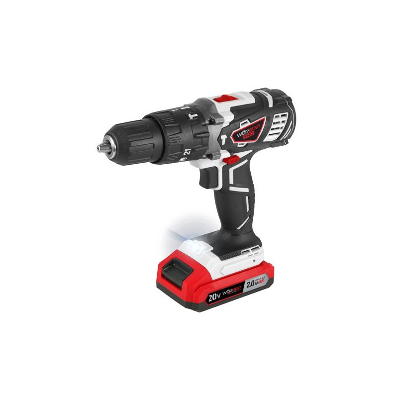 TALADRO PERCUT.WORGRIP 20V. 1 BAT 2.0Ah