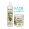 Pack Champú + Mascarilla efecto anti-frizz .