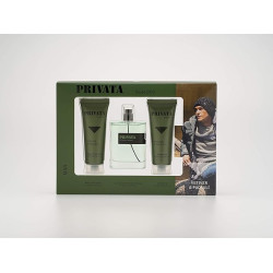 PRIVATA Vetiver & Pachulí Estuche De Regalo Para Hombre Edt 75ml + After Shave 75ml + Gel Baño 75ml