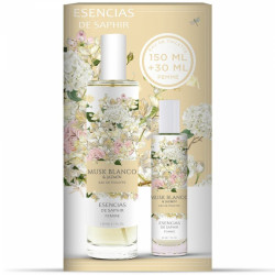 ESTUCHE COLONIA ESENCIAS DE SAPHIR MUSK BLANCO150ML+COL 30ML