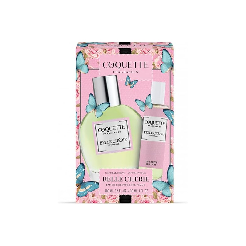 Coquette Fragances Belle Cherie - Estuche Fragancia 100 ml + Roll-On 30 ml