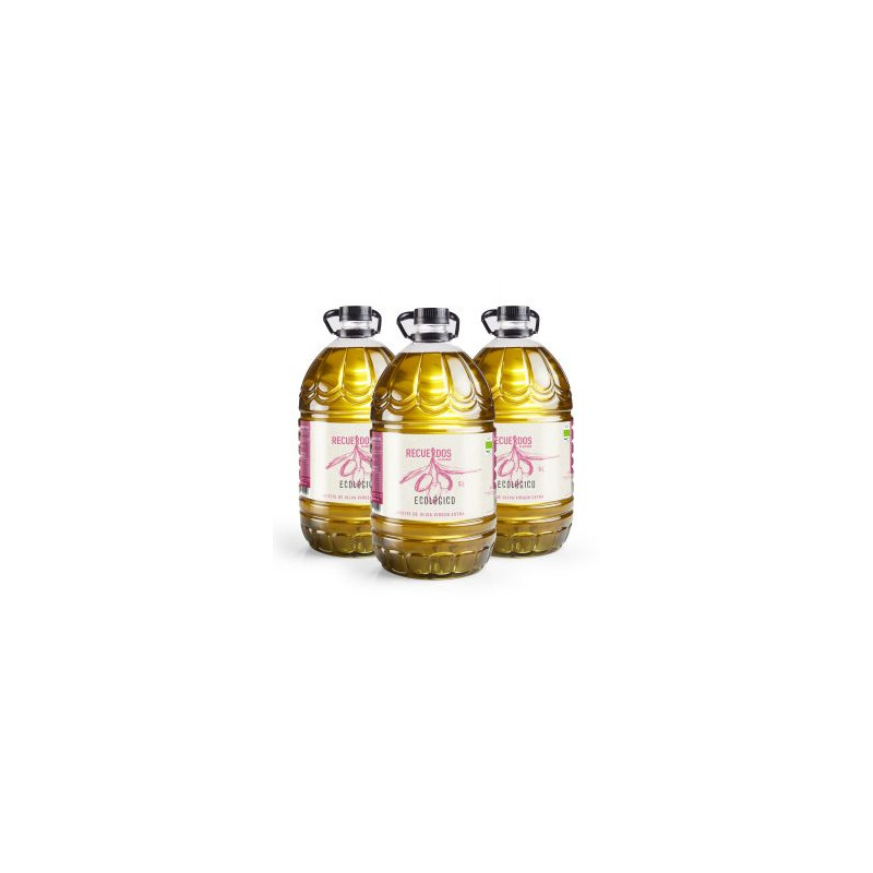 Aceite oliva virgen extra ecológico «Recuerdos de Antaño» 5L. – caja 3 ud.