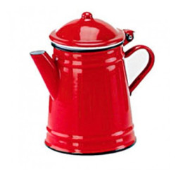 Cafetera Cónica Porcelana Roja 1 Litro Ibili
