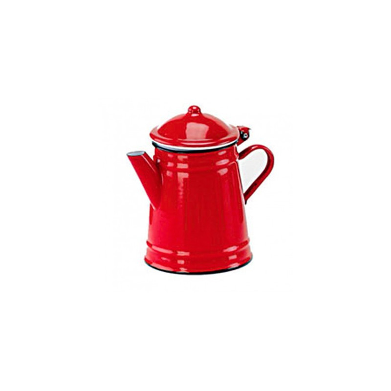 Cafetera Cónica Porcelana Roja 1 Litro Ibili