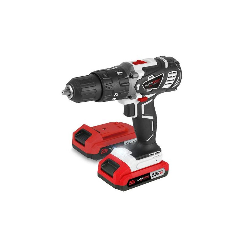 TALADRO PERCUTOR WŌRGRIP 20V BATERÍA 2.0AH