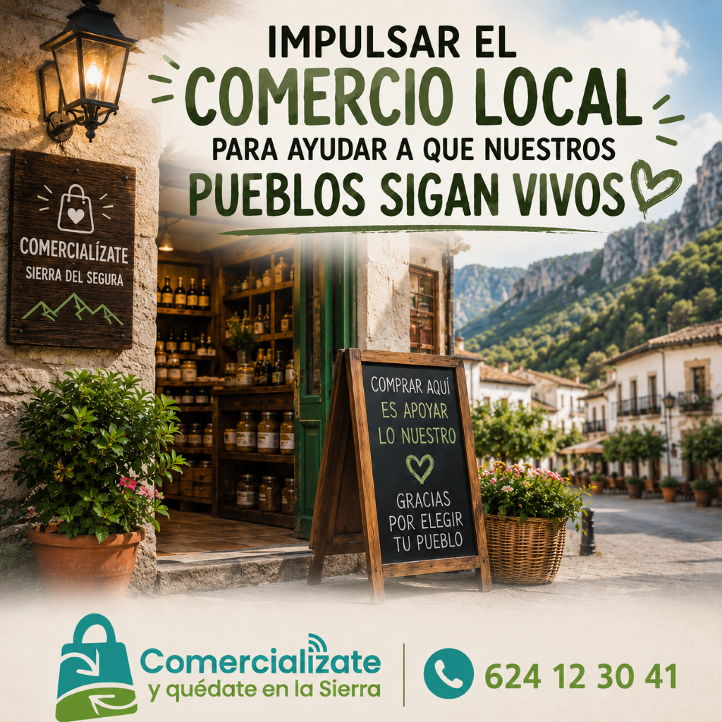 Impulsar el comercio local para que nuestros pueblos sigan teniendo vida